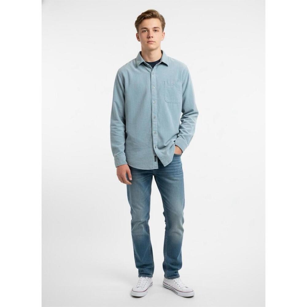 Tommy Bahama Men's Coastline Cord Long Sleeve Corduroy Button-Up Shirt Washed G